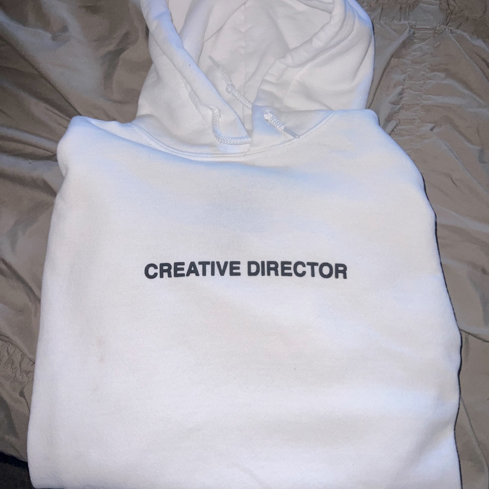 White Juniors Graphic Sweatshirt/Hoodie